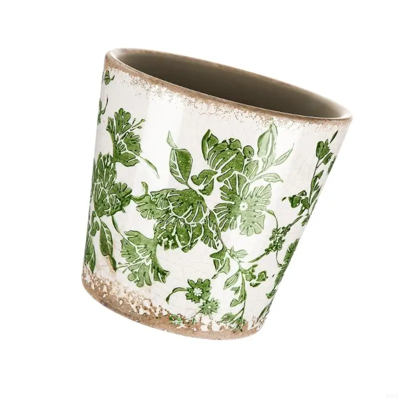 Retros Ceramic Pot Featuring Built In Drainage Ensuring Plant Health Safety For Any Indoor Or Outdoor Setting X3UC