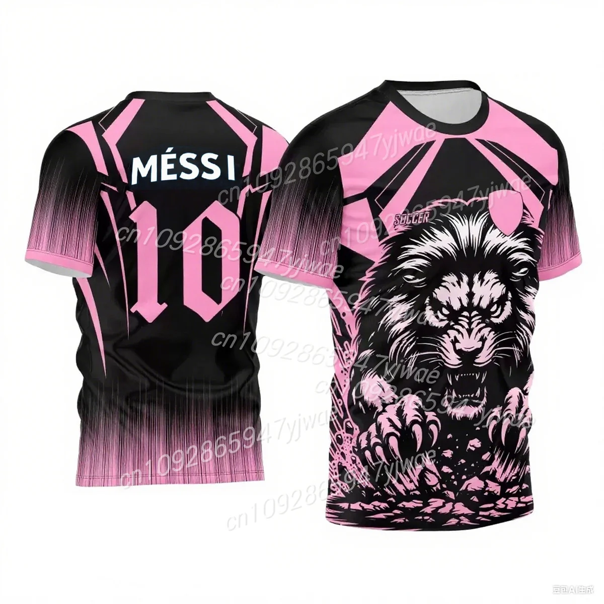 No.10 estrella de fútbol legendaria Messi Mbappe Neymar 3d Cool fútbol deportes camiseta de secado rápido adiestramiento físico al aire libre Top para hombres