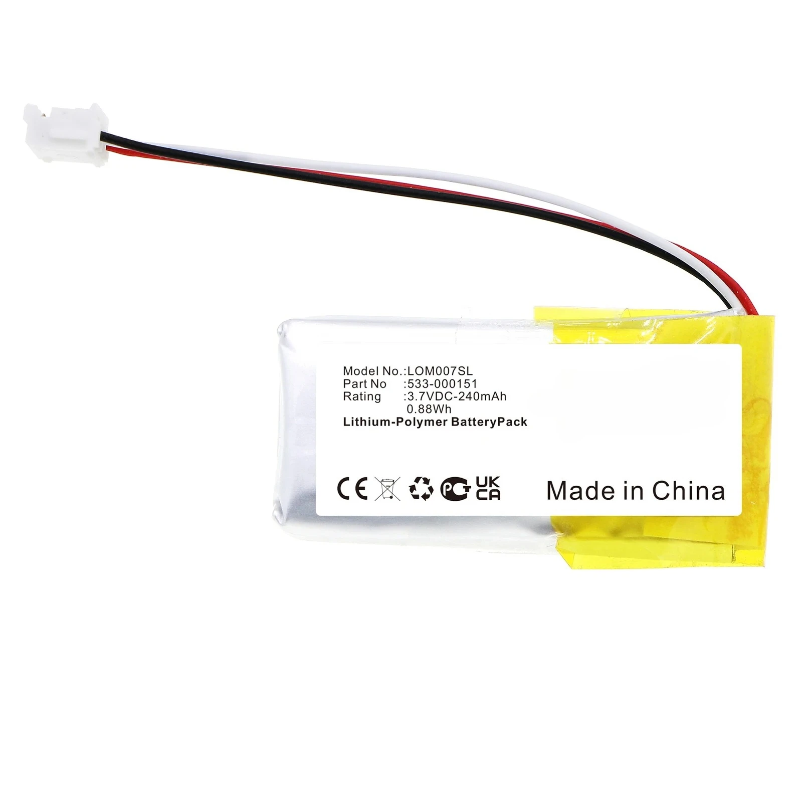 240mAh Replacement Battery For Logitech G Pro X GPW 1 2 Wireless Mouse Feet Skates AHB521630PJT-05 Superlight M-R0070 SPEED 3.7V