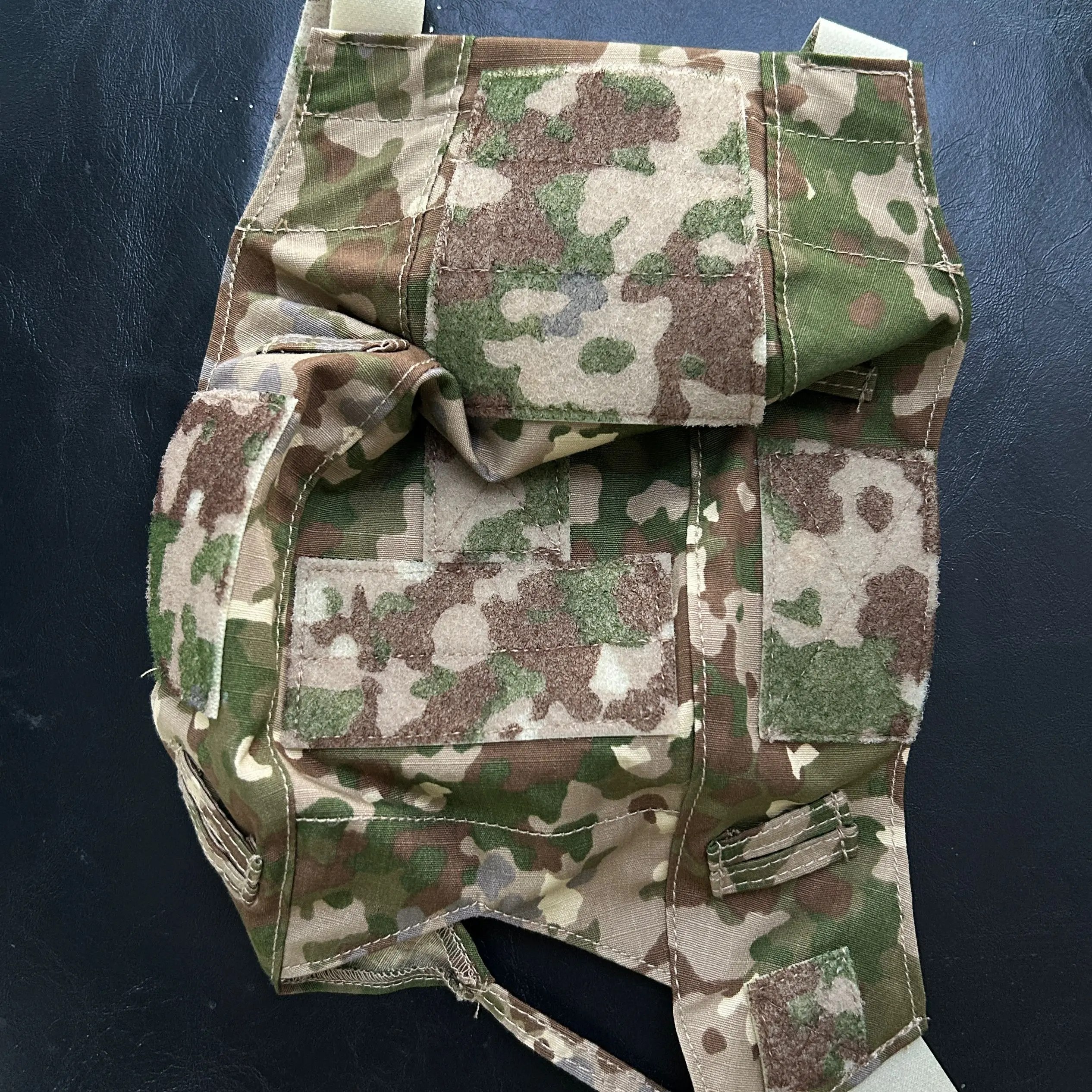 Nylon Cotton German Multi-Terrain Flecktarn Camouflage 3D Fabric Cover MULTITARN Camo Cap Cloth Cover for FAST Helmet view 4