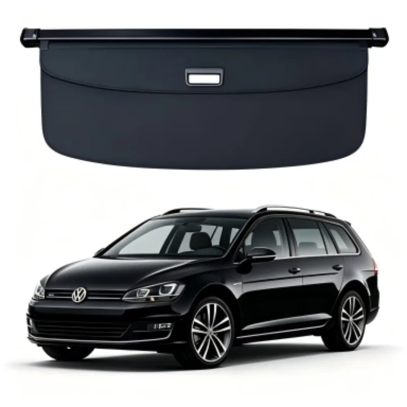 

Cargo Cover Trunk Privacy Shade Rear Security Partition Anti-Theft Shield Organizer for VW Golf MK7 Variant 2013-2020