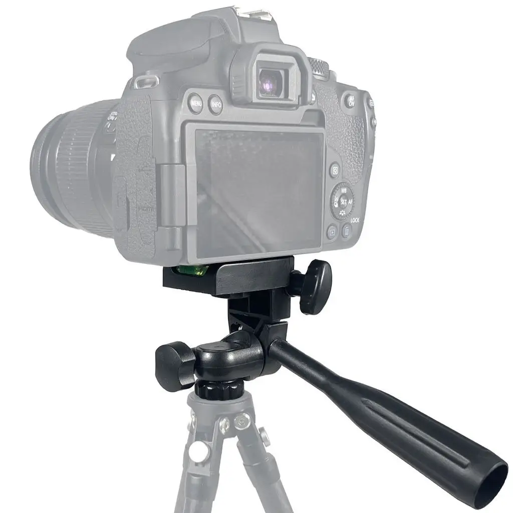 Adaptateur de tête de trépied, plaque à dégagement rapide, trou de 1/4 pouces à 1/4 3/8 17mm, support de montage à cardan pour appareil photo, accessoires de photographie