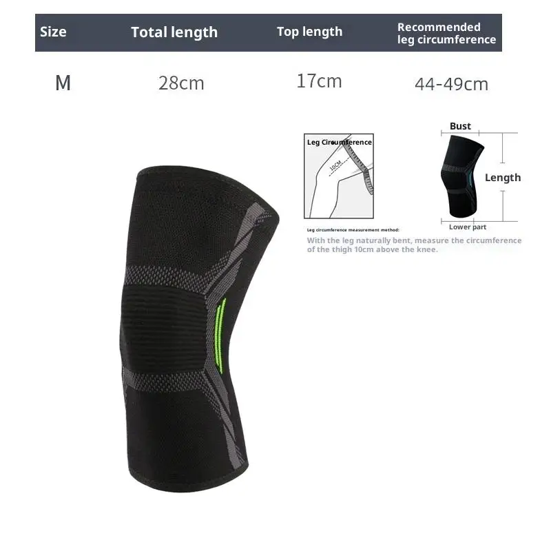 Knee Brace/Knee Support With Anti-Slip Silicone: Thick, Soft Fabric Provides Knee Support And Helps Prevent And Reduce Knee Pain