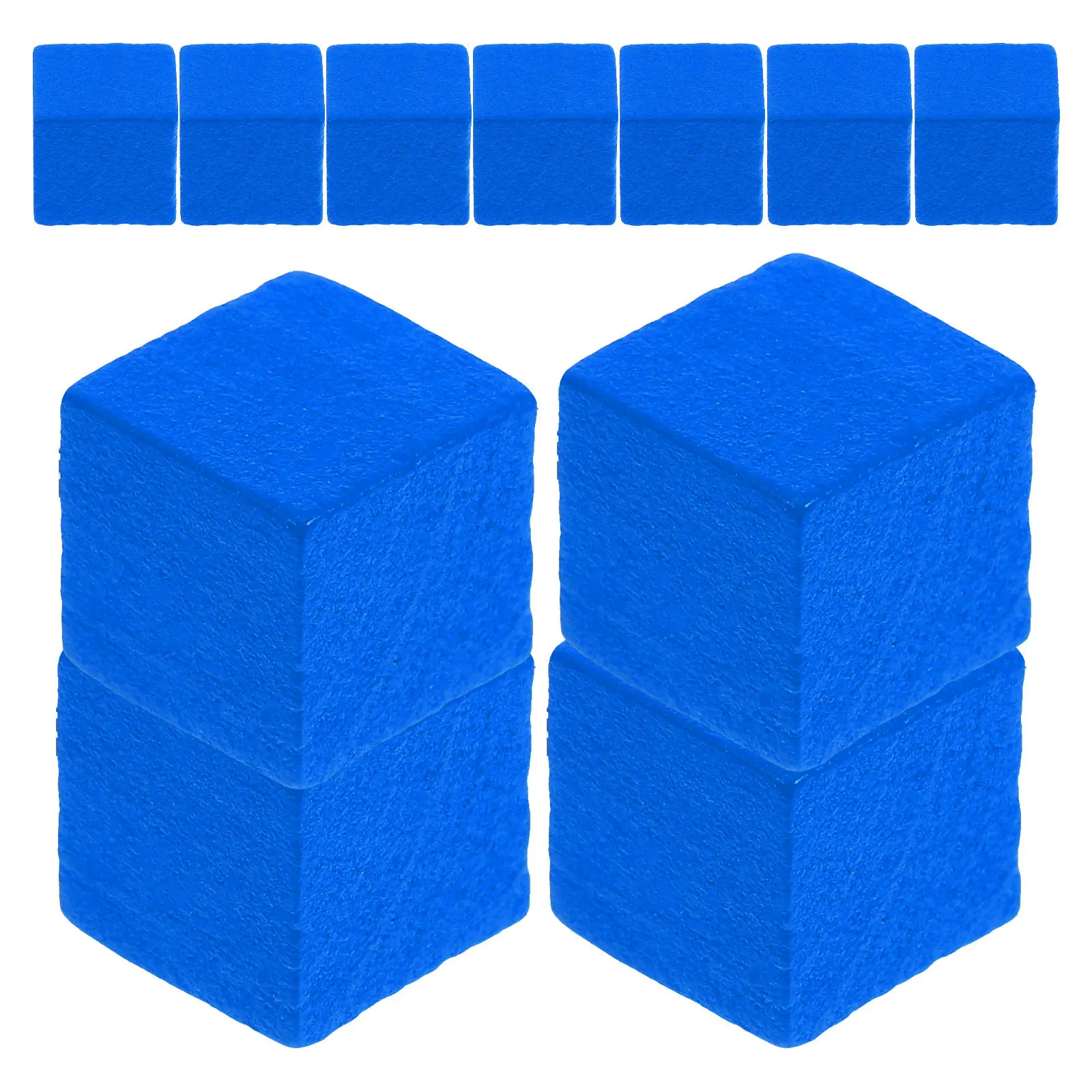 50Pcs Wooden Chess Pieces Small Square Replacement Game Tokens Board Accessories Educational Game Pawns for Kids