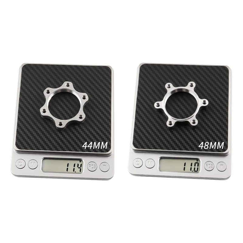 MUQZI 2Pcs 44mm 48mm Bike Hub Disk Disc Brake Rotor Adapter Freewheel Threaded Hubs 6 Bolt Flange MTB Road Bicycle Accessories