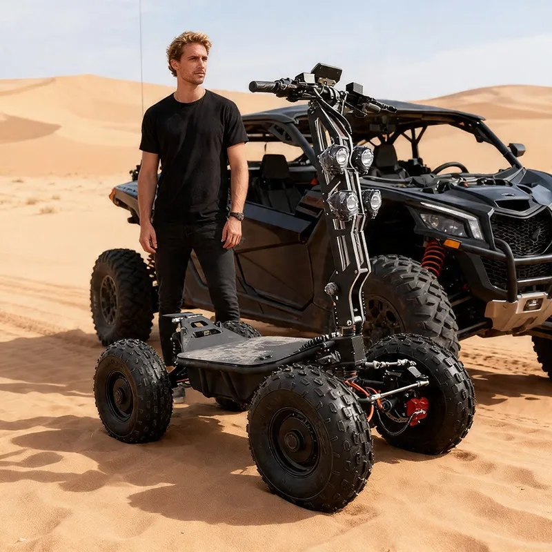 Contact Custom 4WD Off-road ATV ATV Off-road Four-wheel Electric Scooter Large High-power All-terrain Vehicle Foldable