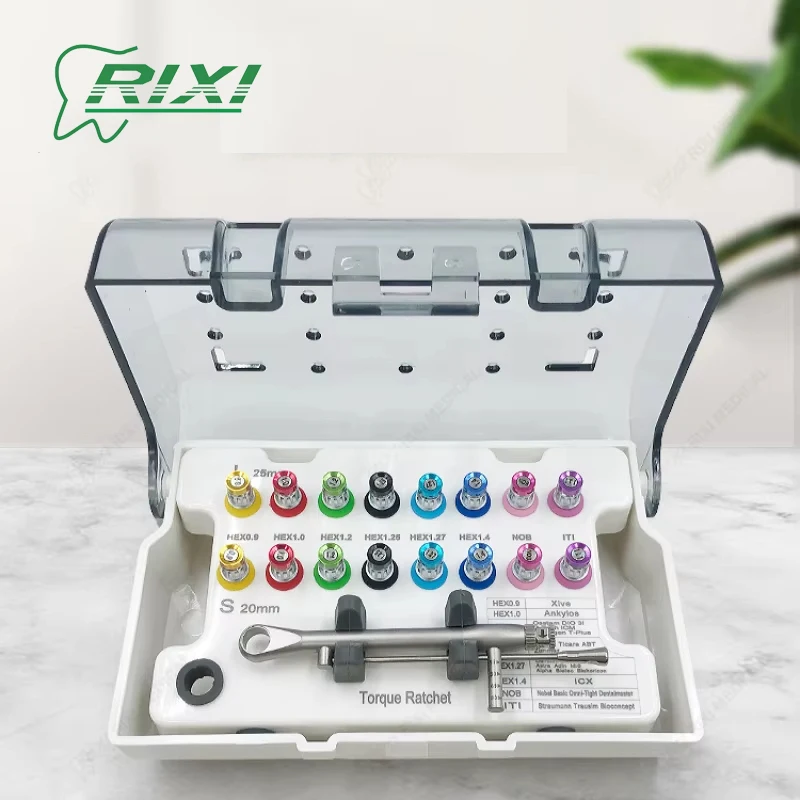 RX-IK 1 Box Dental Lmplant Kit Screwdriver Restoration Tool Kit Implant Torque …