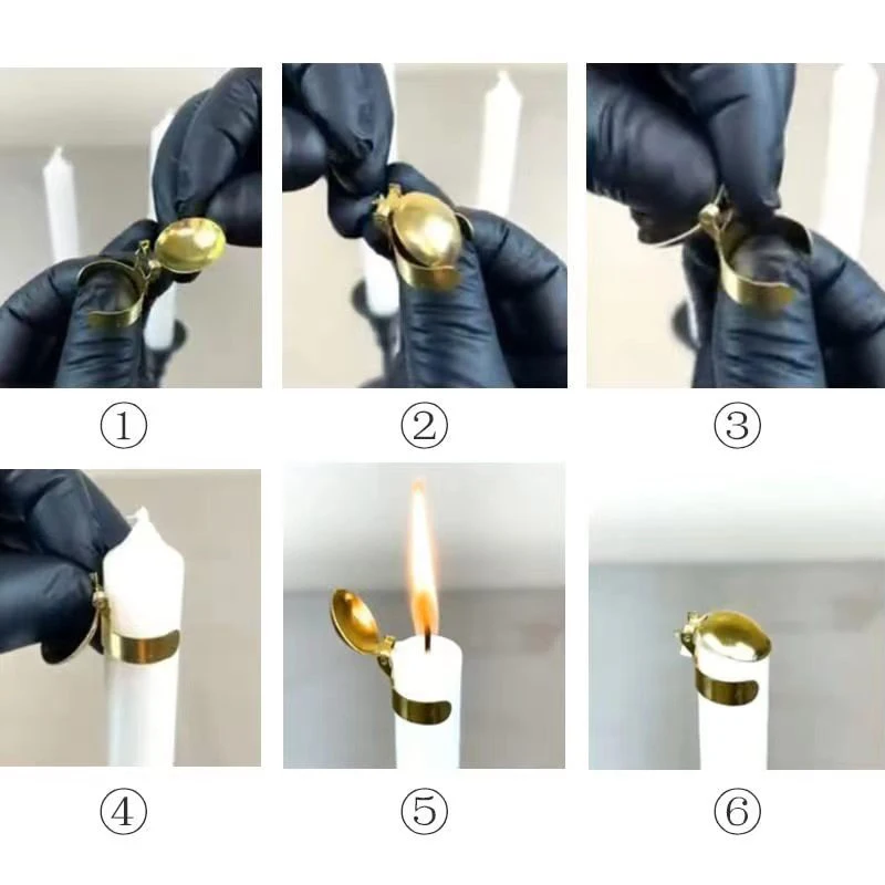 Aksesori Snuffer Lilin Pintar Dekorasi Antik Alat Penutup Diri Bentuk Lonceng Lilin Perjamuan Nyala Api