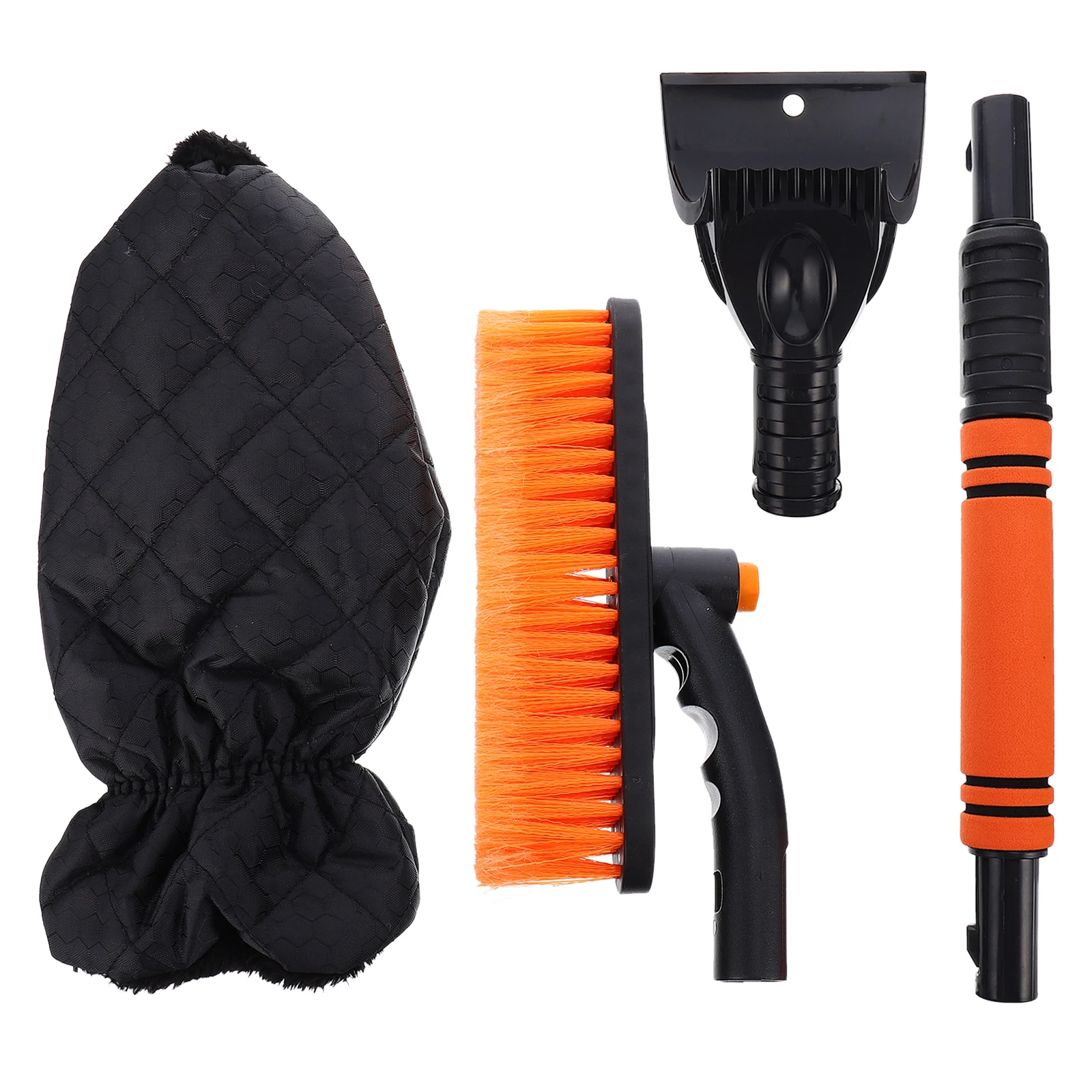 

Ice Shovel Durable Windshield Snow Remover Extendable Brush Black Abs Car Snow Shovel Ice Scraper Winter Debris Cleaning