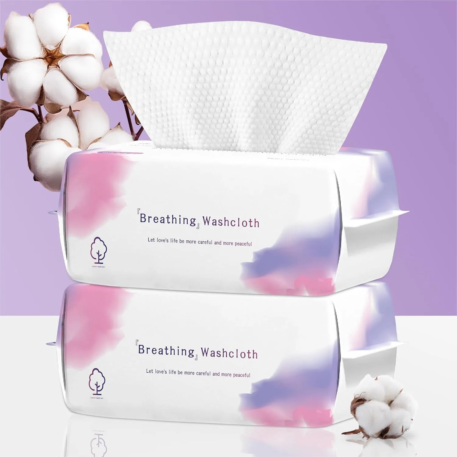 Soft Cotton Disposable Face Towels 200 Count