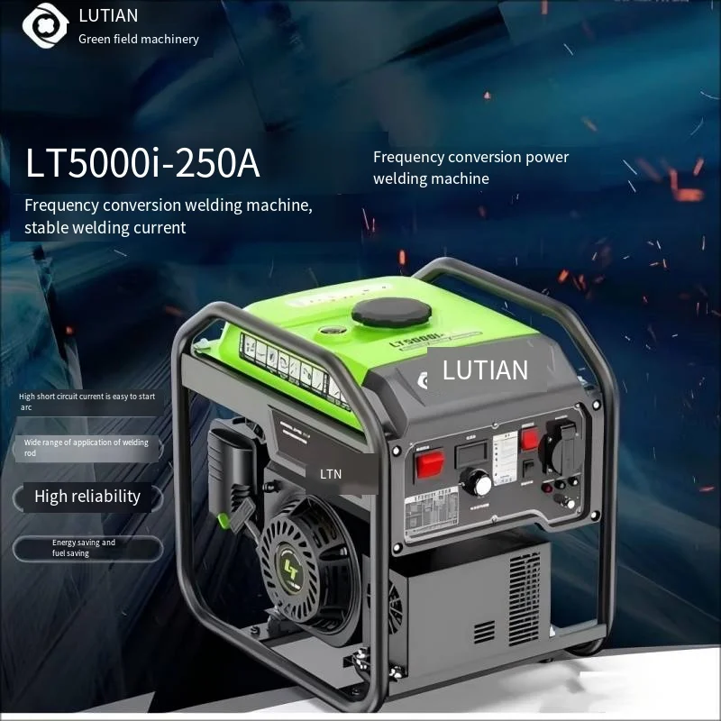 ハイパワー可変周波数ガソリン発電機溶接機屋外 220V ポータブル緊急溶接機 564