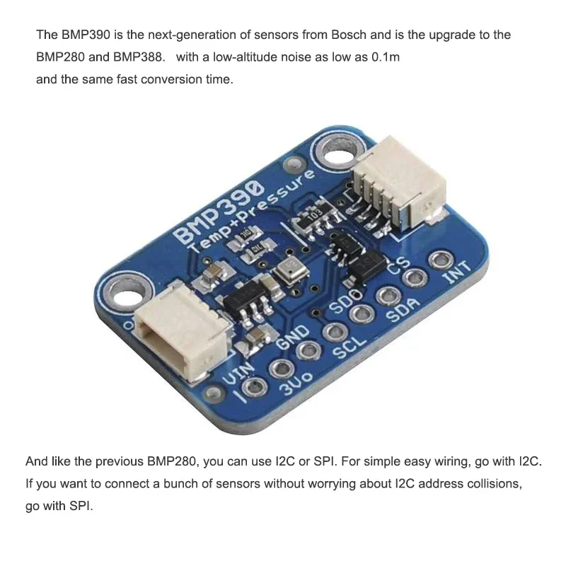 BMP390 Precision Barometric Pressure and Altimeter Sensor for Arduino