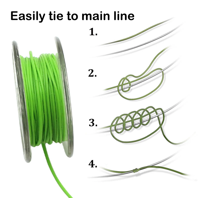 1PC 6m Carp Fishing Line Elastic Carp Marker Knot Tool Hair Rigs Carp Line Distance Reel Marker Tool For Fishing Accessories