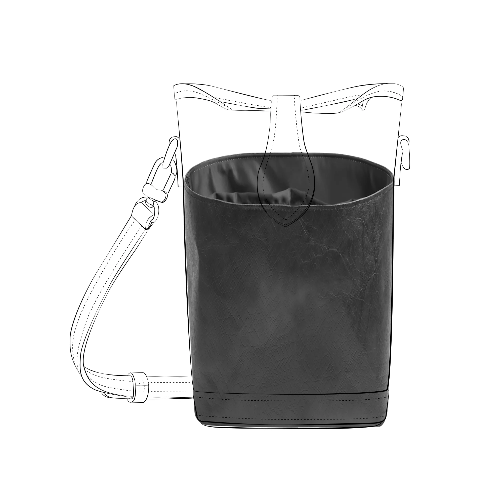 DGAZ Lightweight Purse Organizer Insert for Fold Me Pouch Bag,silk and DupontPaper handbag inner for Luxury Bags