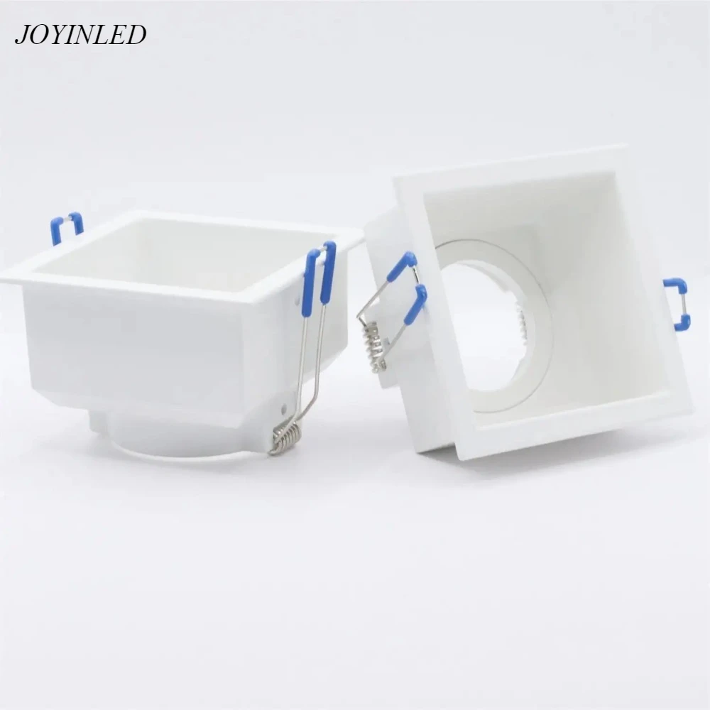 

JOYINLED Даунлайт, алюминиевый антибликовый светильник, черный/белый светильник, рамка проектора, квадратный цоколь лампы, потолочный держатель лампы GU10 MR16