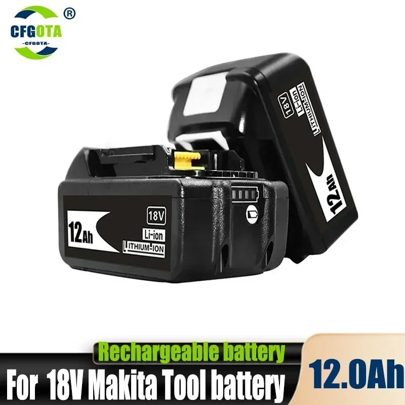 100% Original 18V 12.0Ah Li-Ion Battery For Makita DDF487 DTW700 DGA404 DTD173 DHP487 Replacement 18v Power Tool Battery