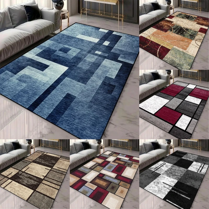 Modern Luxury Carpets for Living Room Non Slip Plush Area Rugs Thickened Soft Floor Mat for Bedroom Office Home Decor