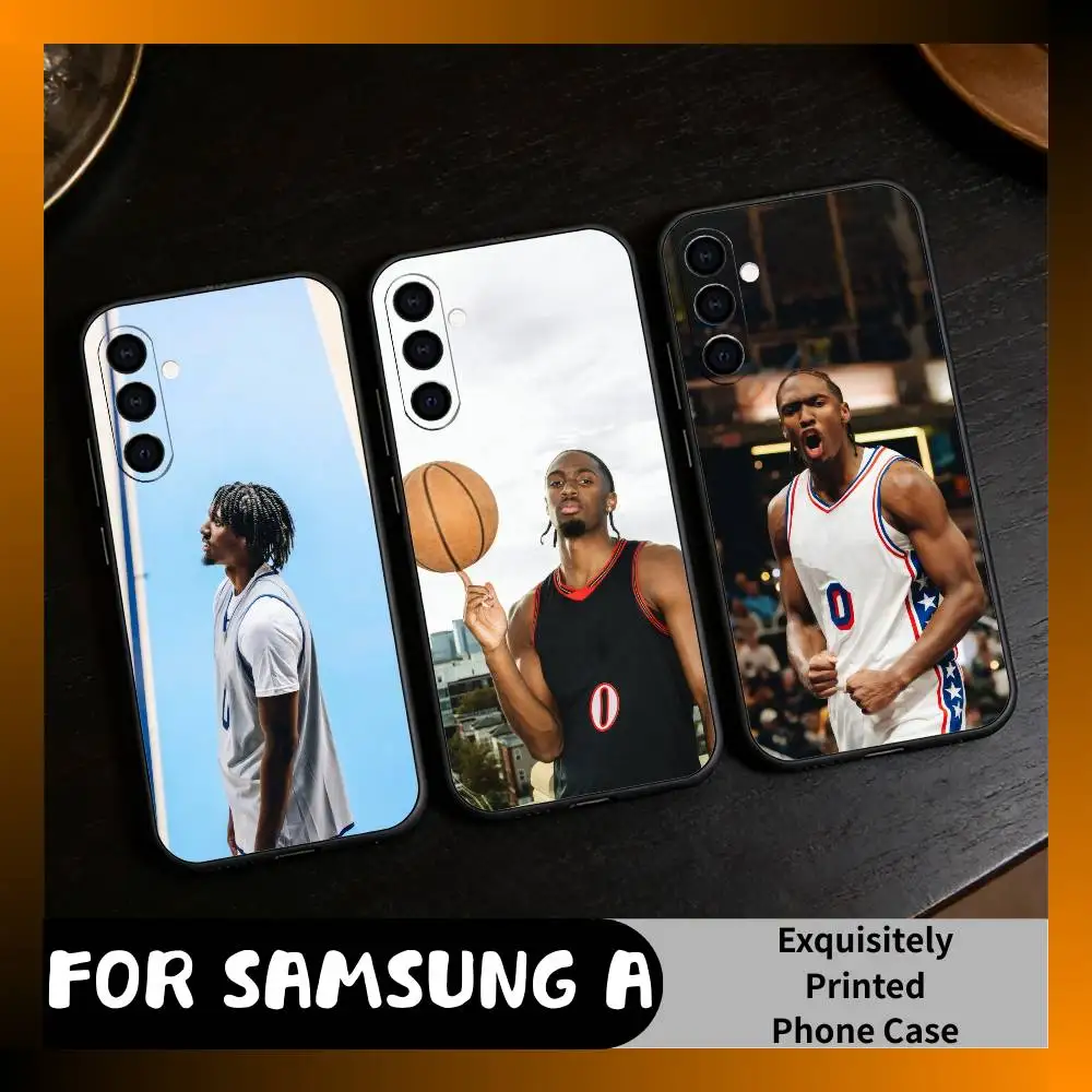 

M-Maxey NO.0 Tyrese BASKETBALL Phone Case For Samsung Galaxy A73,A72,A71,A70,A52,A51 Others Soft Black Cover
