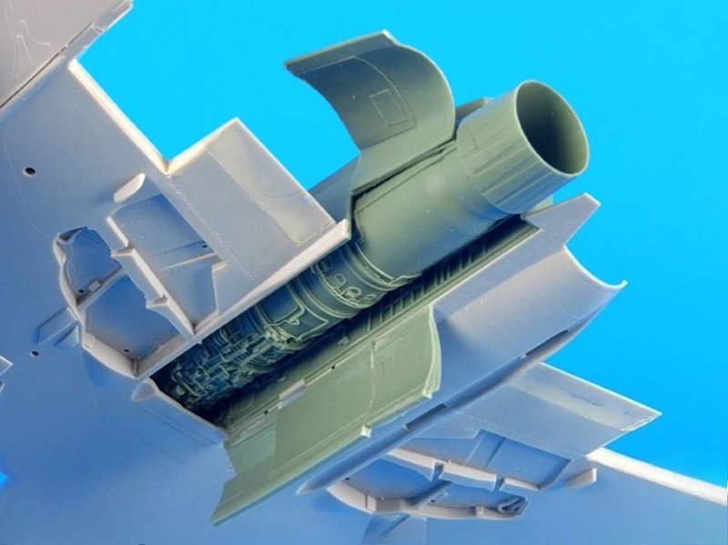 

1/48 Scale Die-Cast Resin Aircraft Parts Model Assembled Kit F4J Phantom Engine Model Unassembled and Unpainted