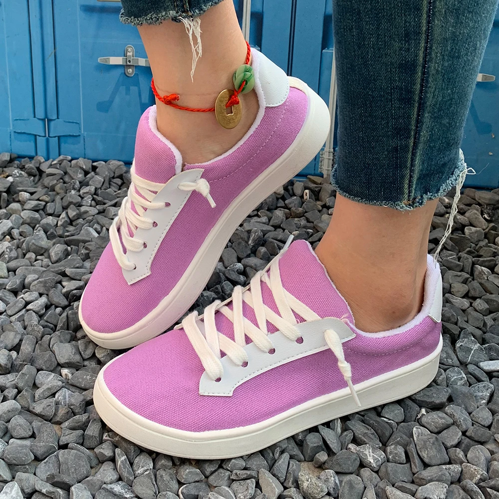 A Pair of Women's Casual Style Sneakers, Walking Shoes, Student Running Shoes, New Spring 2026 Models in Red, Black, Coffee Color, Rose Red, Orange, Pink, Flat Shoes, Comfortable Soft Sole, Round Toe, Slip-On, Couple's Valentine's Day Travel Season Fashion Gift Women's Shoes