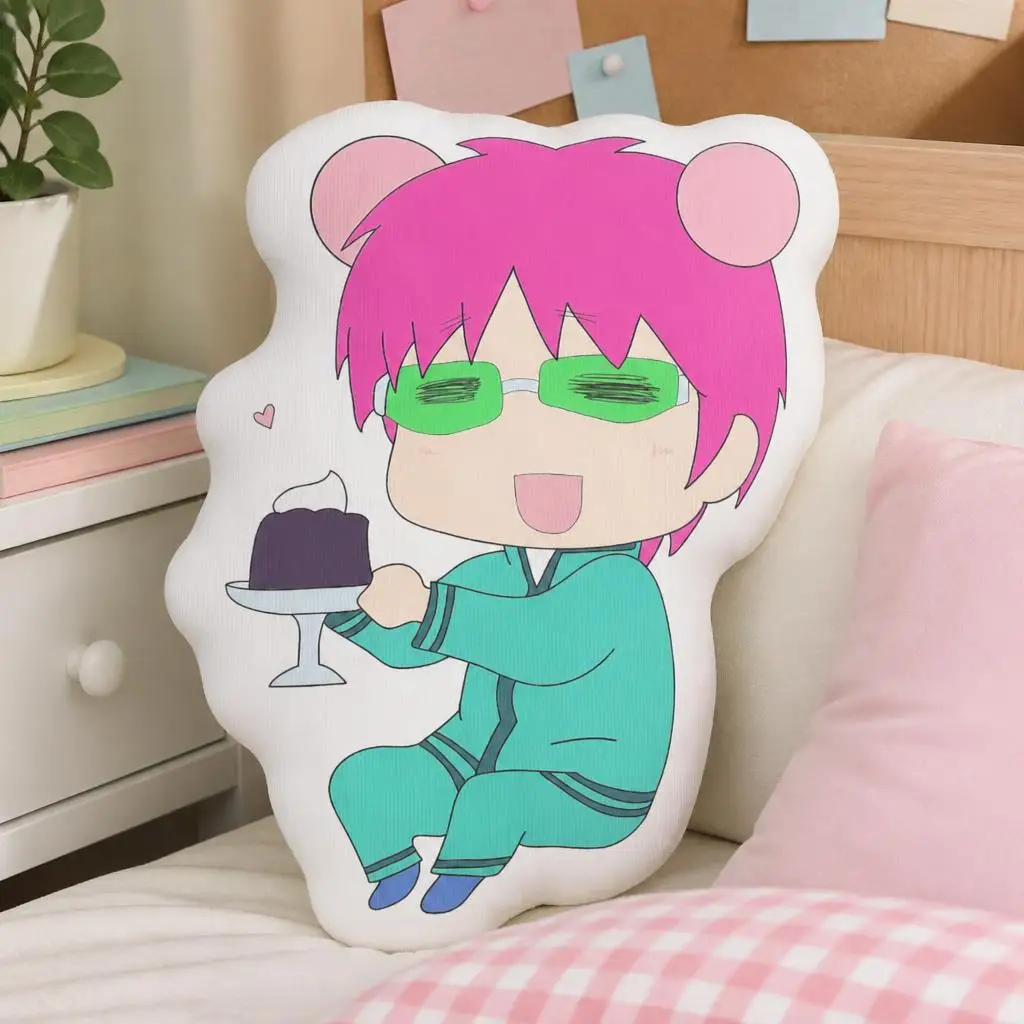 Kusuo Saiki K and Coffee Jelly Plush Pillow Cushion Irregular Stuffed Throw Pillow Home Decor Gift Sofa Bed Couch