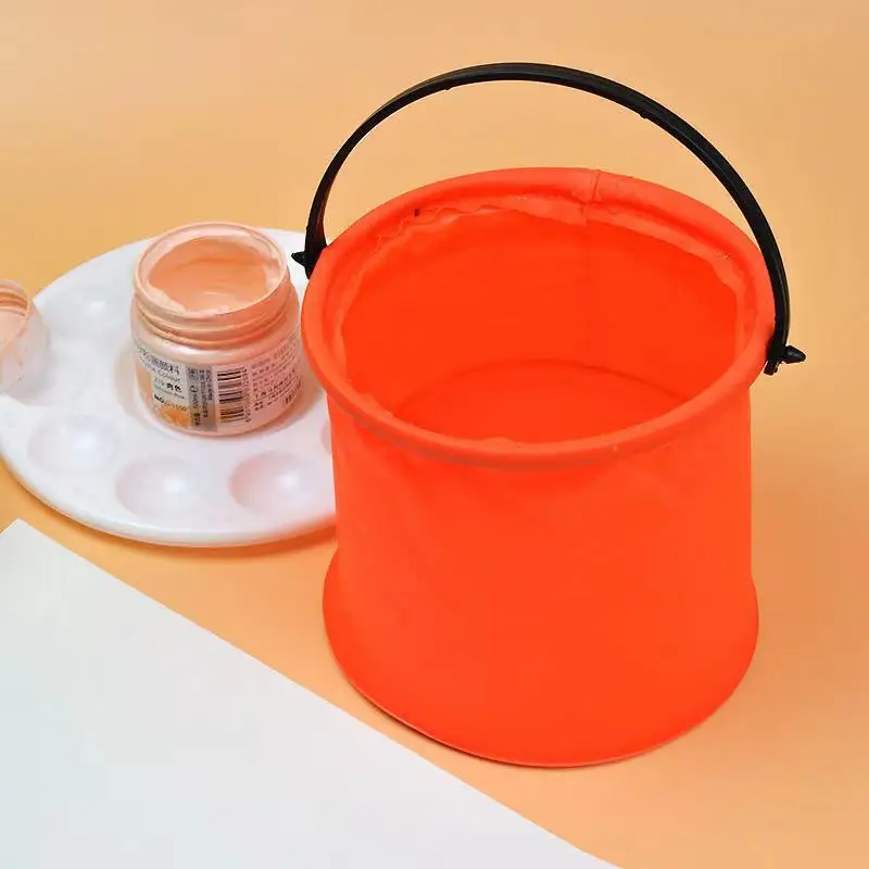 Beach Sand toys Play Bucket Toy Folding Collapsible Bucket Gardening Tool Outdoor Pool Play Tool Toy Kids Summer Water Fun