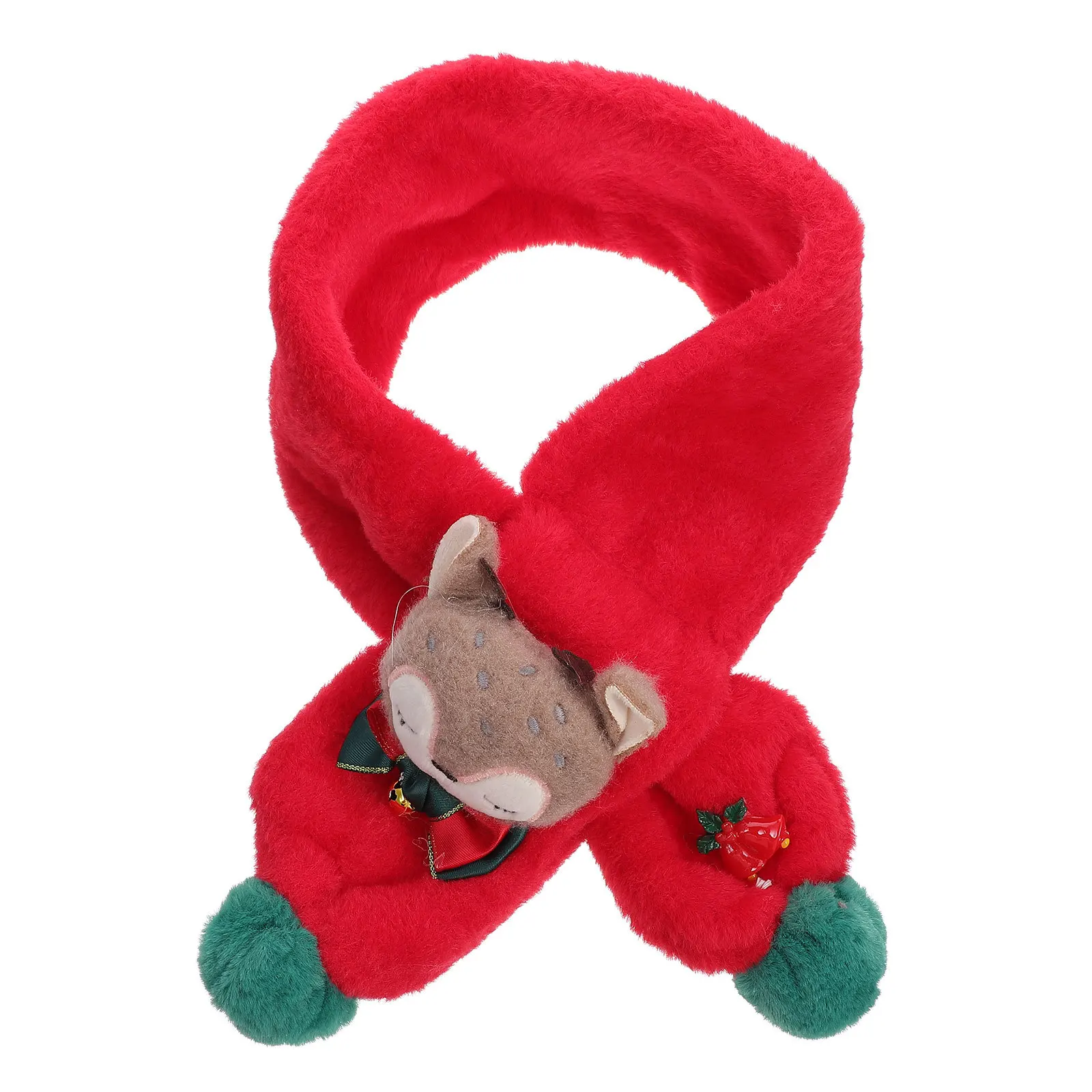 ผ้าพันคอเด็กน่ารัก ลายสุนัขจิ้งจอก สำหรับฤดูหนาว ของขวัญคริสต์มาส ผ้าพันคอเด็ก ผ้าพันคอสำหรับเด็ก