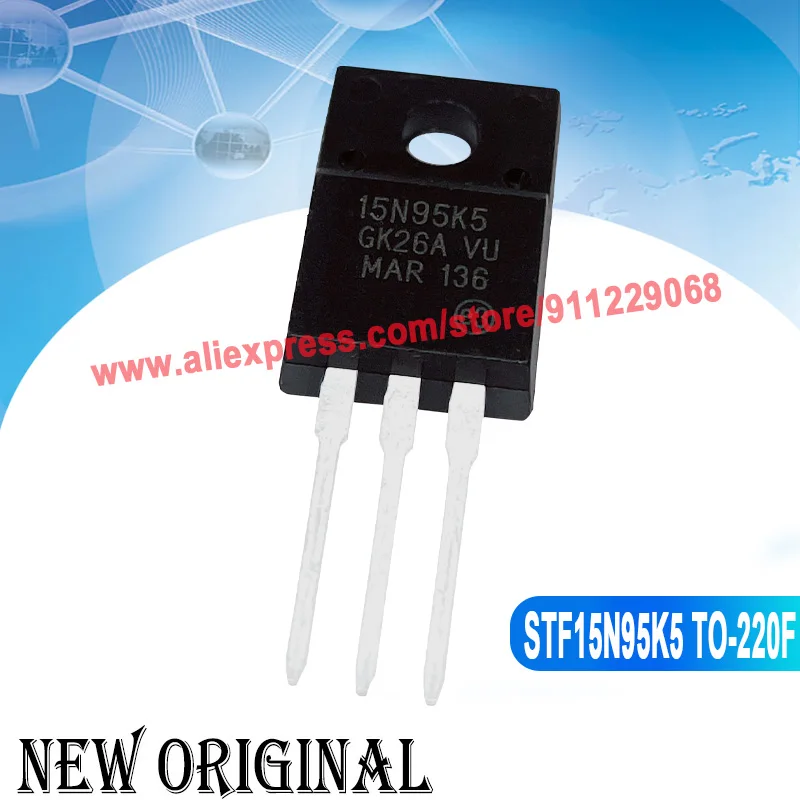 (5 pezzi) 15N95K5 STF15N95K5 TO-220F