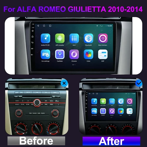 Imagen 2 del producto Reproductor de vídeo Android 15 Radio de coche para Mazda 3 2004 - 2009 2din con BOSE Multimedia Carplay estéreo GPS unidad principal WIFI + 4G