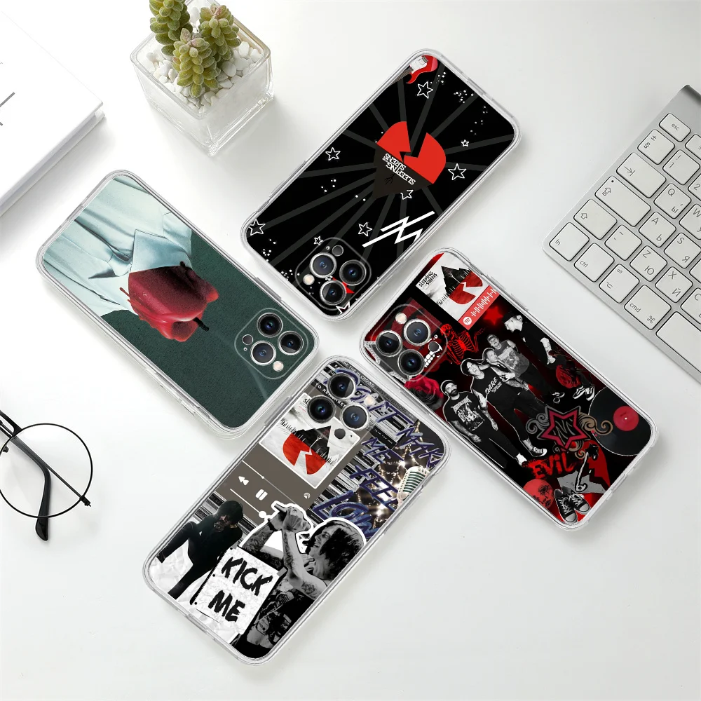 S-Sleeping With S-Sirens Phone Case For iPhone 16 15 14 11 12 13 Mini Pro XS Max Cover 6 7 8 Plus X Funda Shell