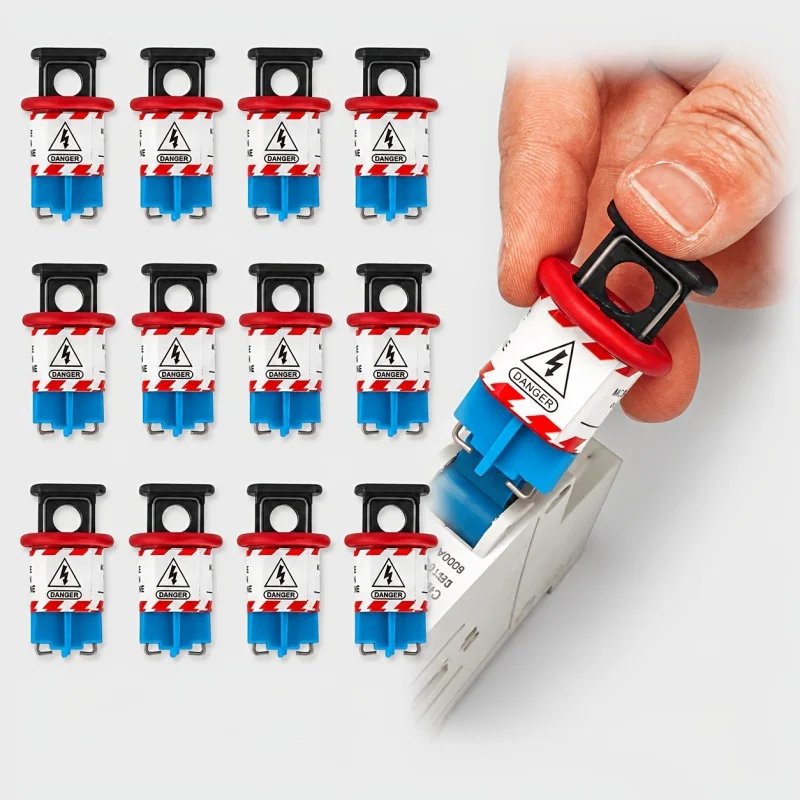 BOZZYS OSHA Compliant LOTO Pin-In MCB Lockout, Energy Isolating Device, 0.30