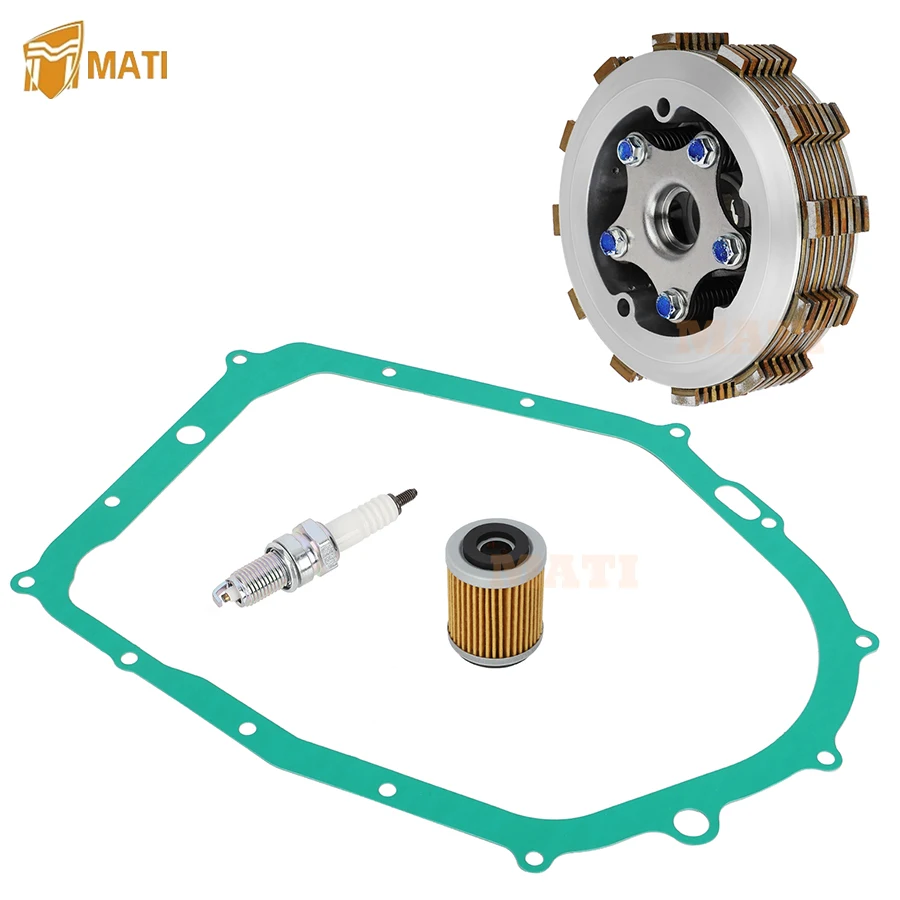 

Clutch Assembly Gasket Filter Spark Kit Heavey Duty for Yamaha Kodiak 400 1993-1998 Raptor 350 2004-2013 Moto-4 350 1987-1995