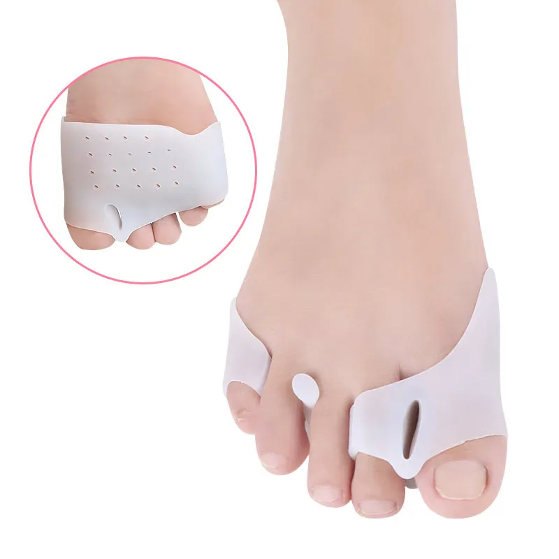 

4Pairs Silicone Toe Splitter Forefoot Pad Gel Feet Care Bunions Orthopedic Correctors Thumb Valgus Separator Straightener