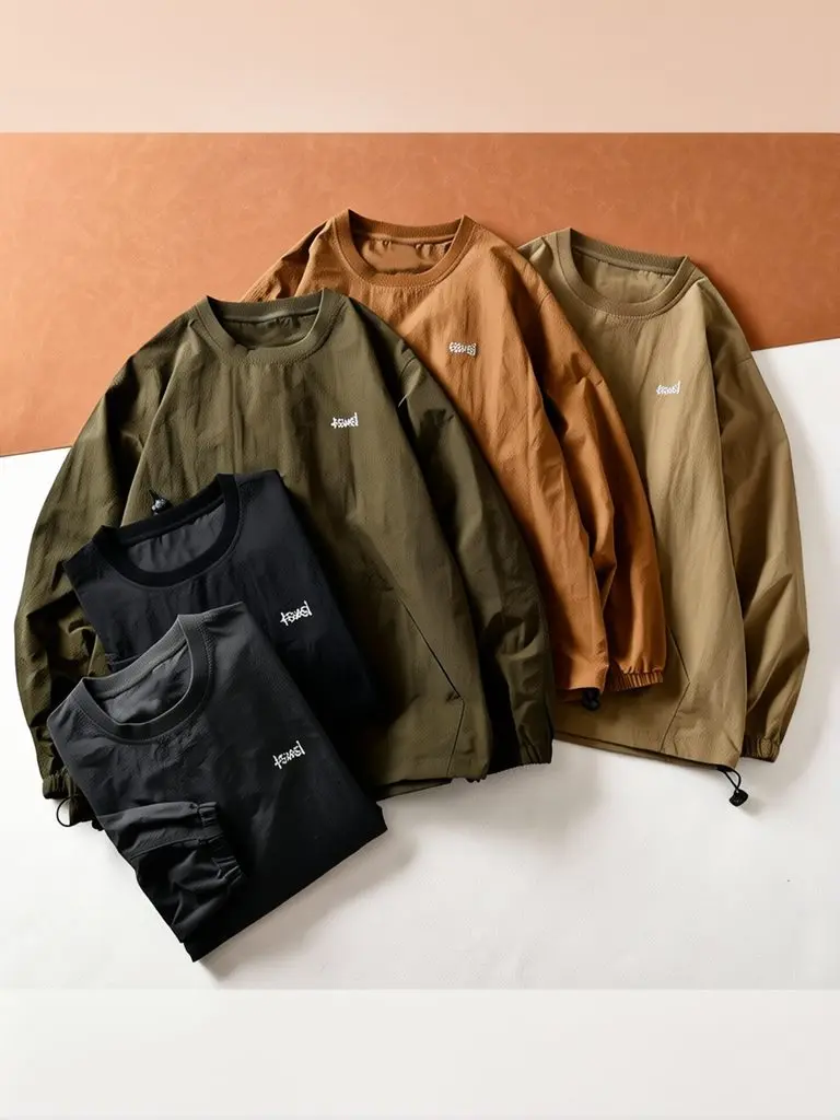 Waterproof Motorcycle T-shirt Men Hiking Crew Neck Tees Men Top Outdoor Autumn Loose Casual Basic Shirt