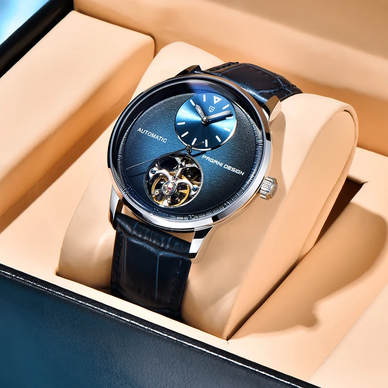

2025 New PAGANI DESIGN Tourbillon Men's Watches Hollow Automatic Watch For Men Mechanical Wristwatches Luxury AR Sapphire Mirror
