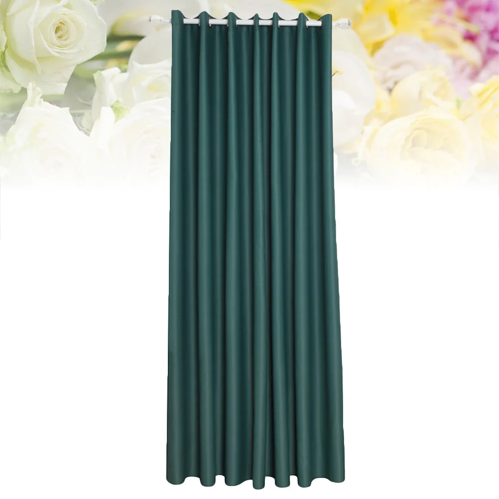 Cortina opaca para ventana, verde oscuro, 100x130, con aislamiento térmico, paneles con ojales texturizados gruesos, cortinas para oscurecer la habitación