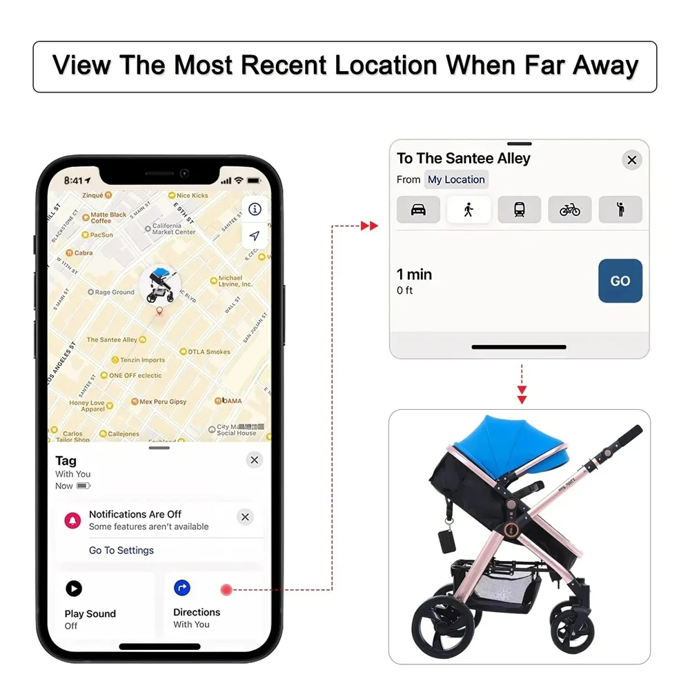 جهاز تتبع ذكي بنظام تحديد المواقع العالمي (GPS) مزود بتقنية البلوتوث ومضاد للخسارة يعمل مع Apple Find My APP بموضع دقيق جهاز مكتشف مفاتيح السيارة للحيوانات الأليفة