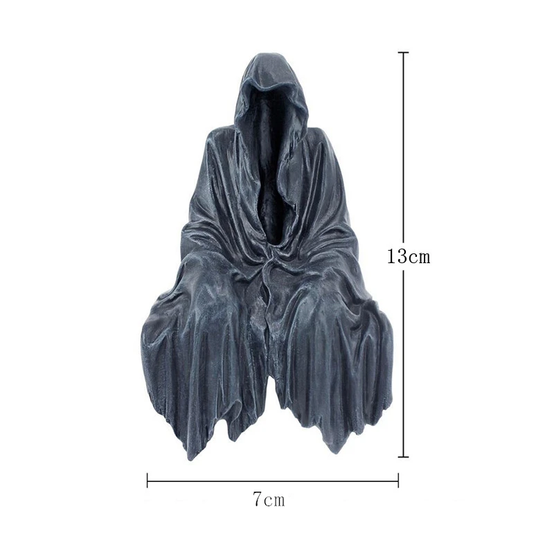 12cm Dementor Mysterious Man In Black Figure King Of The Rings Seated Model Doll Toys Anime Collection Desktop Game Ornaments