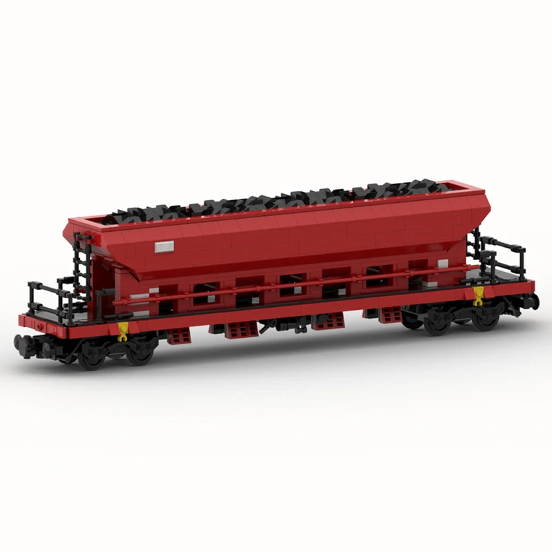 NEW 973PCS city industrial MOC 4 axles Dump Bulk Freight wagon Cargo Train Car model DIY creative ChildToy Gift technology Block