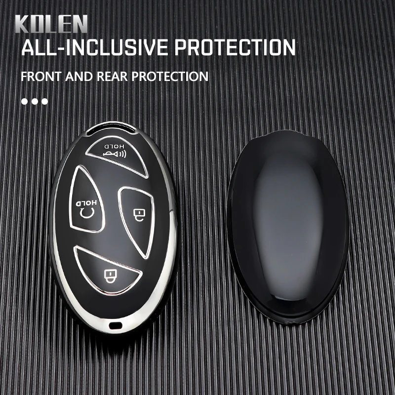 New TPU Car Remote Key Case Cover Shell For Hyundai IONIQ 6 New Grand Prix GN7 Kona 5 7 Buttons Protected Holder Keyless Fob Bag