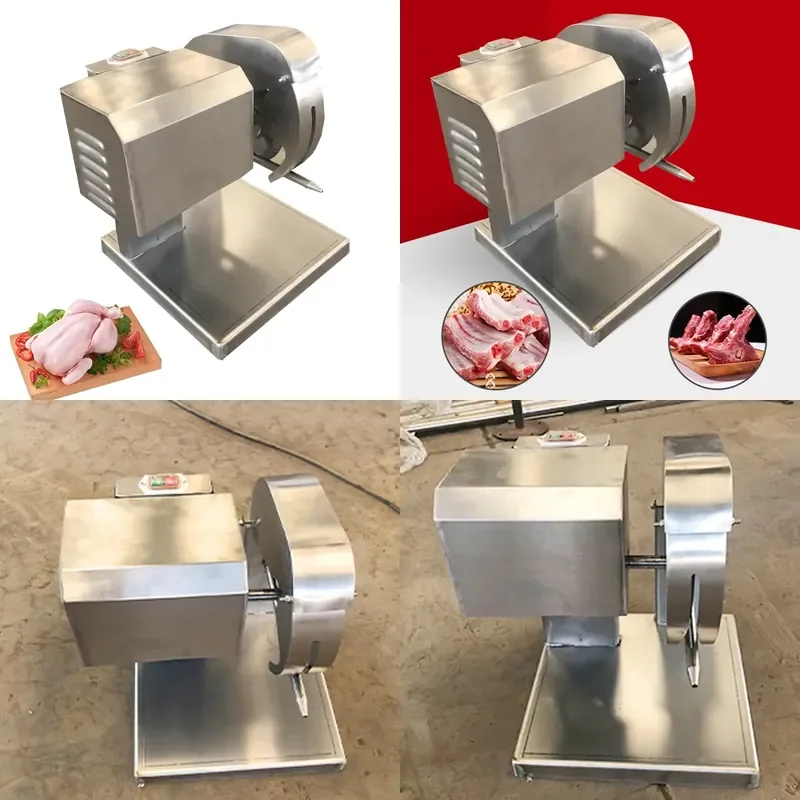 for Poultry Meat Cutting Machine Chicken Bone Cutter Chopper Food Processing Equipment 220V 100-300KG/H Industrial Grade