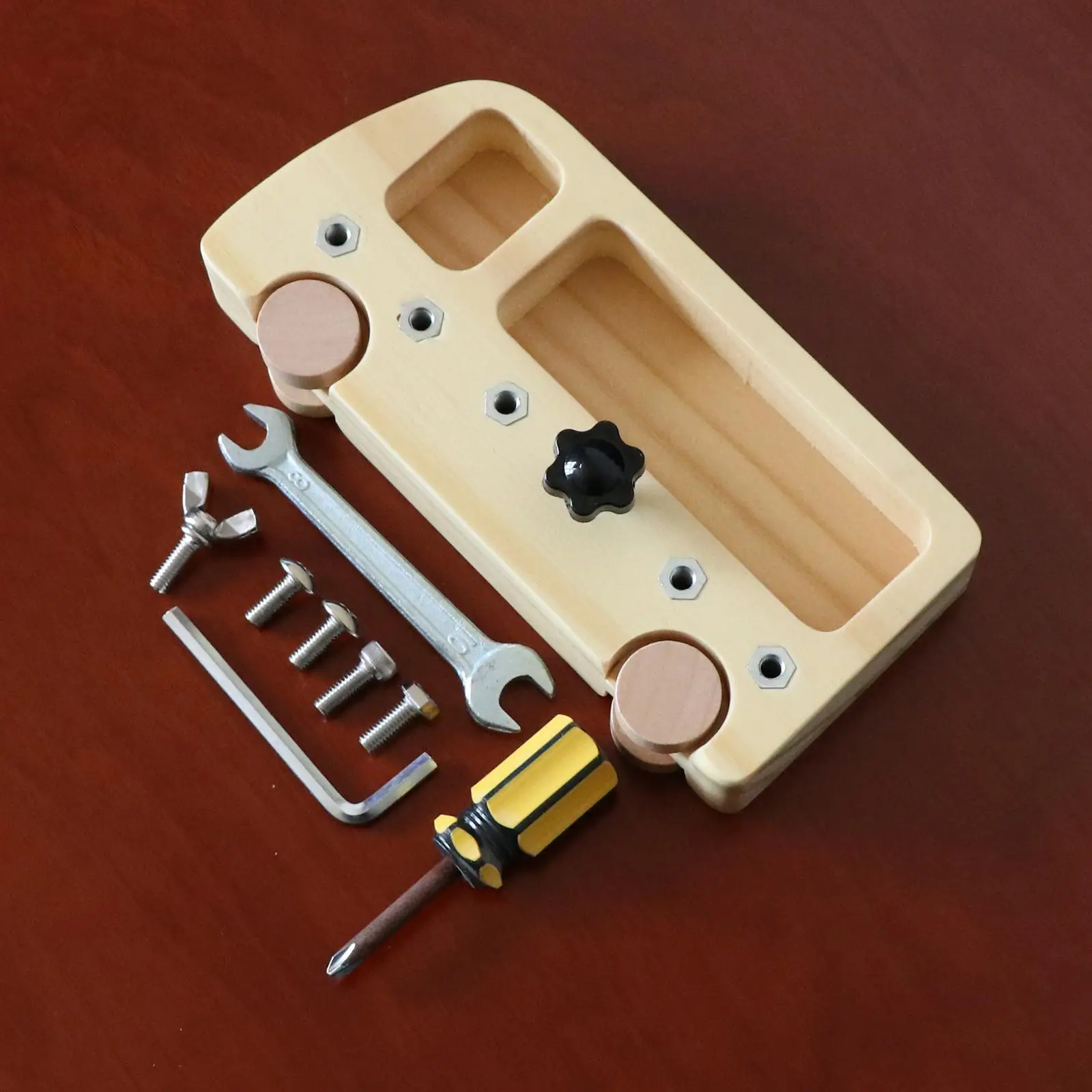 

Montessori Materials Screw Tools Board Screwdriver Fine Activity Motor Skills Practical Life Learning Toy for Toddlers