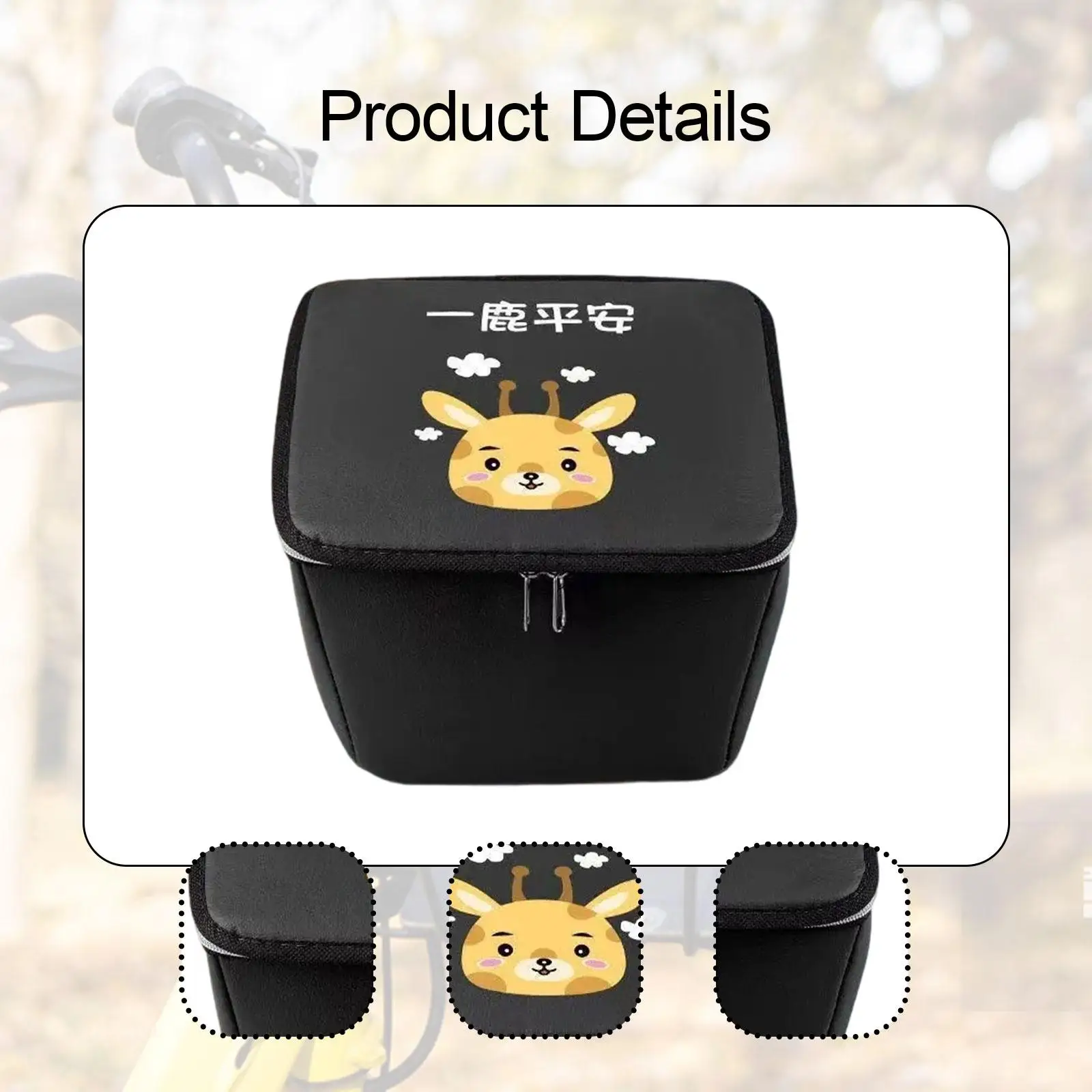Bike Basket Liner Protection Front Bag Accessories Rainproof Storage Bag for Hiking Mountain Bikes Biking Motorcycles Riding