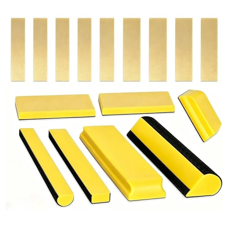 AA81-Hand Sanding Block Set Hook & Loop Foam Sanding Blocks For Wood Metal Auto