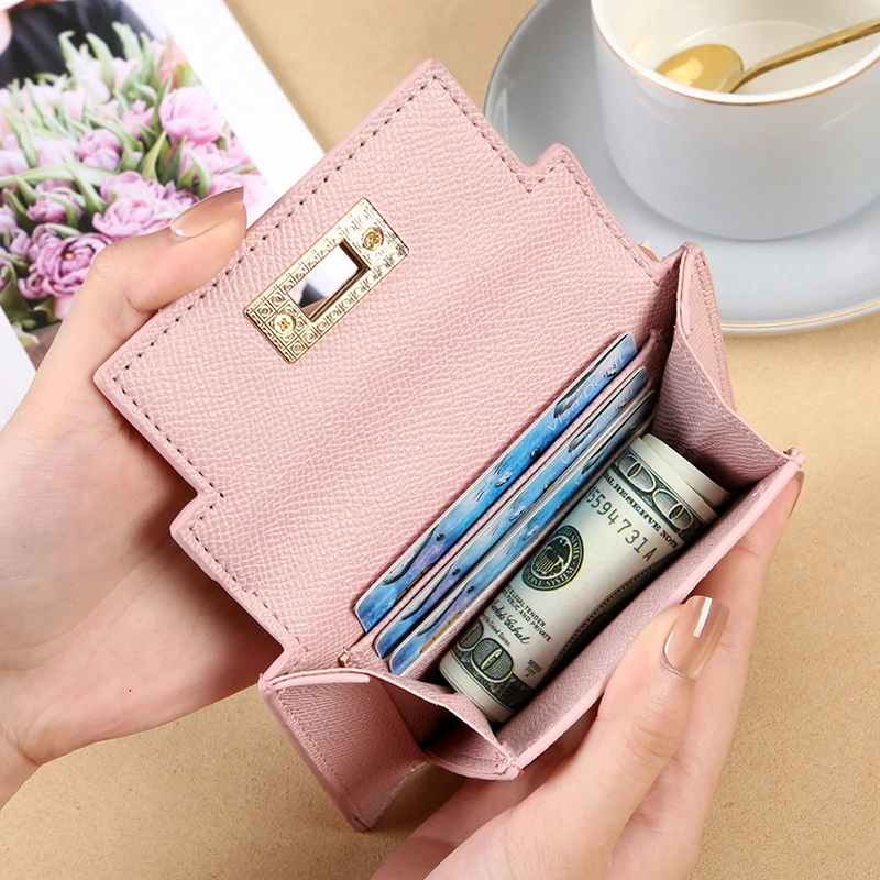 New Solid Color High Appearance Storage Wallet Fashionable Girl Cute Advanced Zero Wallet