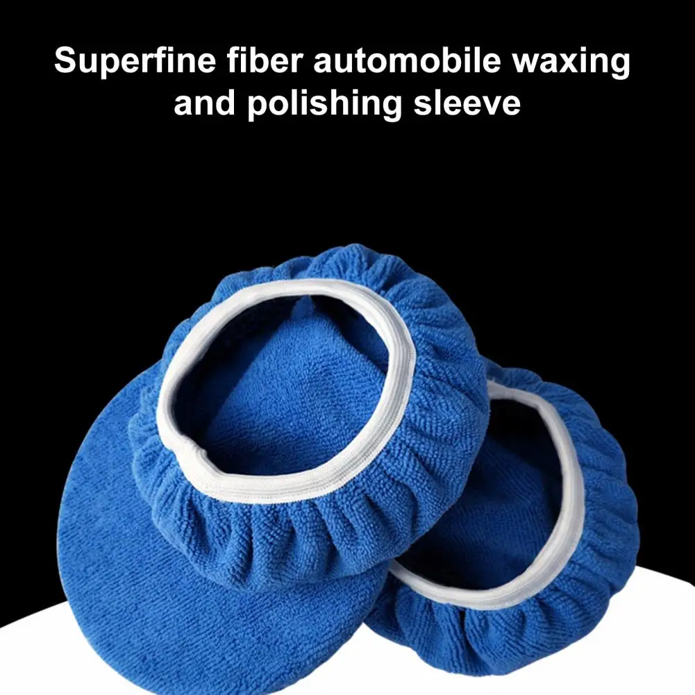 Waxing Polishing Polisher for Car Microfiber Polishing Bonnet 1Pcs Auto Bonnets Buffer 5/7/9 Inch Sizes Pad Cover Car Applicator