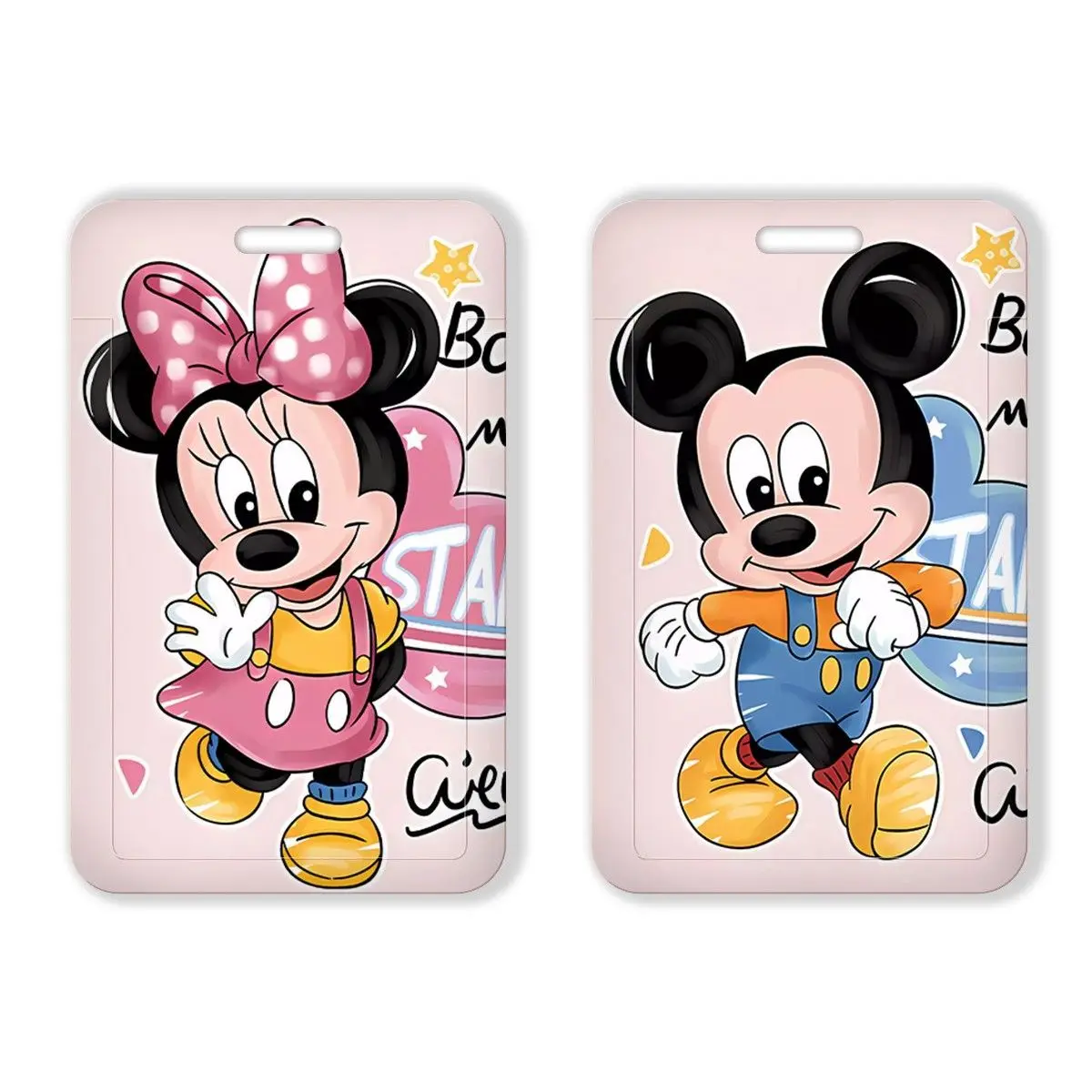 

Disney Mickey Protective Card Sleeve Cartoon Kawaii Minnie Student Meal Card Campus Card Protective Sleeve Children's Gift Toy