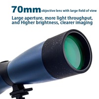 25-75x70 Spotting Scope Zoom Monocular BAK4 Prism Waterproof Telescope for Target Shooting Bird Watching Outdoor Camping Hunting