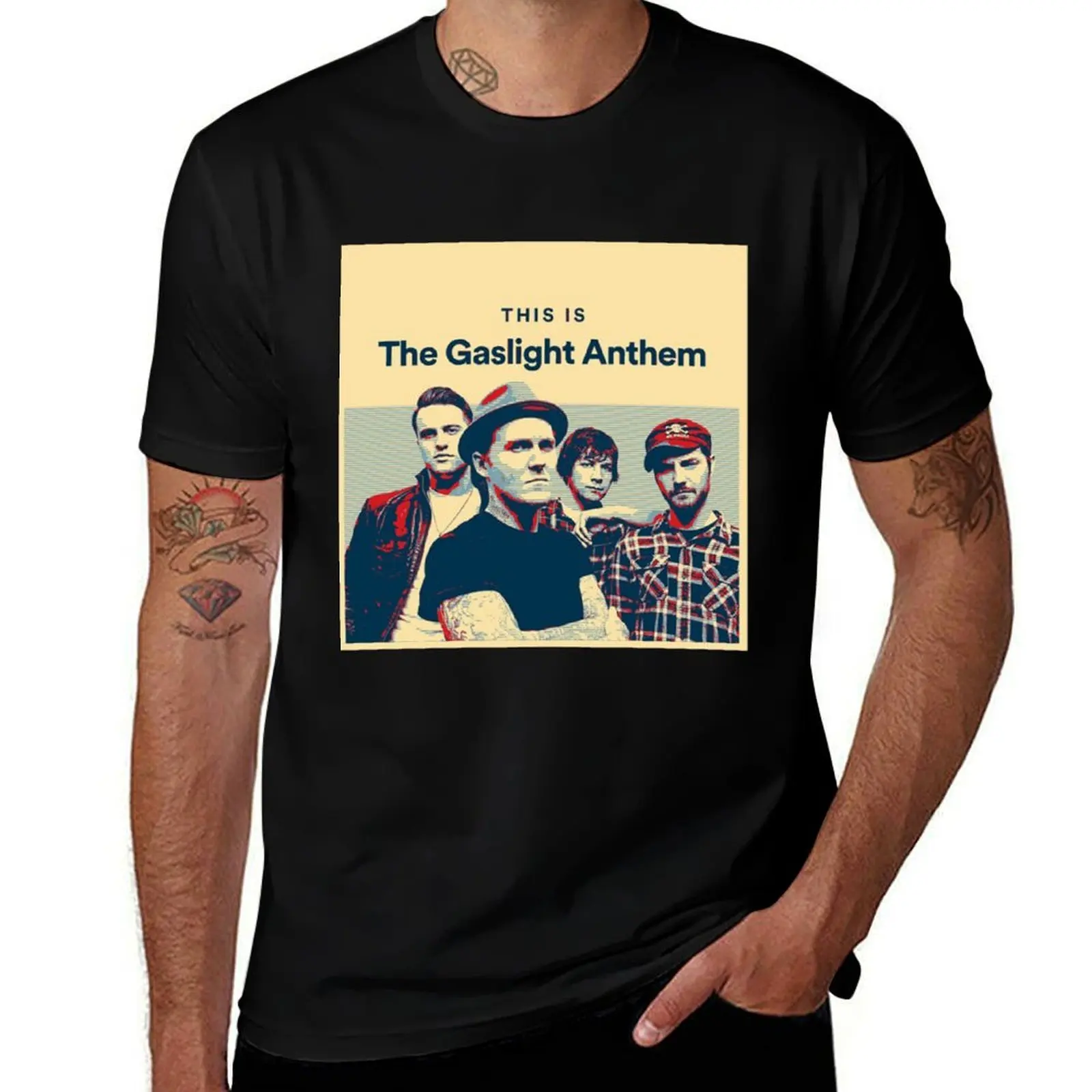 the gaslight anthem T-Shirt Minimalist Plain Crew Neck T-Shirt