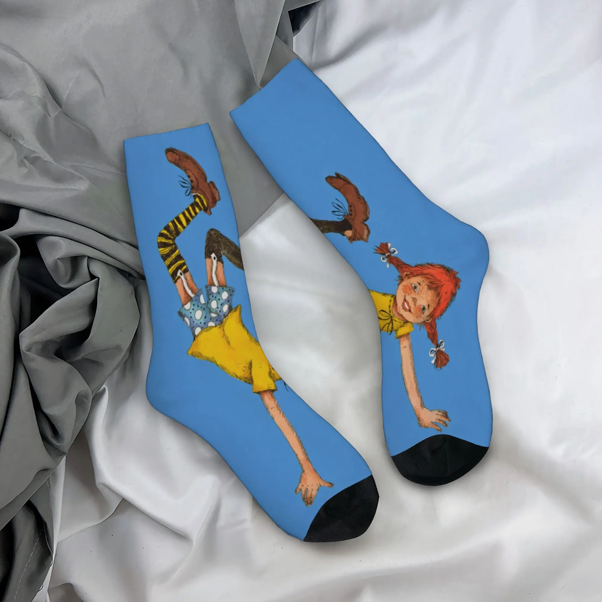 Pippis girl Accessories Men Women Socks Cozy  Graphic Crew Socks Soft Small Gifts